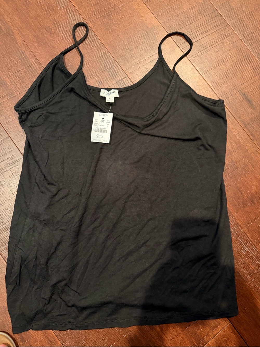 J. Crew Black Spaghetti Strap Camisole- NWT